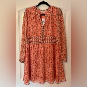 NWT LOFT Chic Boho Midi Dress